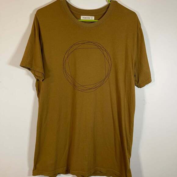 Ugmonk Mens T-Shirt Sienna Circular Short Sleeve Crew Neck Tee S New - Picture 1 of 3